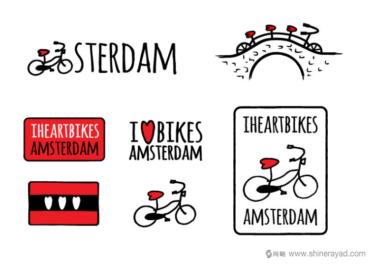 IHEARTBIKES 自行車租賃公司品牌VI形象設計-上海VI設計-上海品牌形象設計公司2