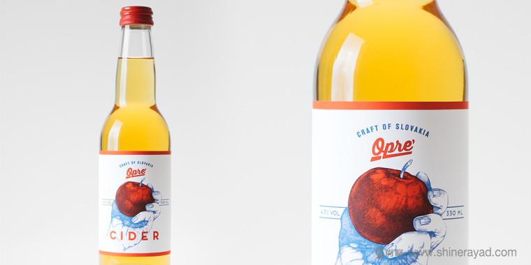 手繪寫意風(fēng)格 OPRE 蘋果酒包裝設(shè)計-上海果酒包裝設(shè)計公司1