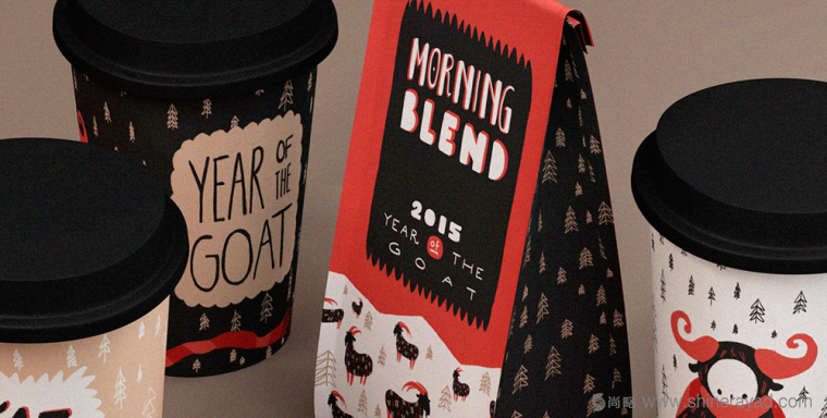 咖啡店羊年品牌形象設(shè)計(jì)插畫設(shè)計(jì)-上海餐飲品牌設(shè)計(jì)公司6
