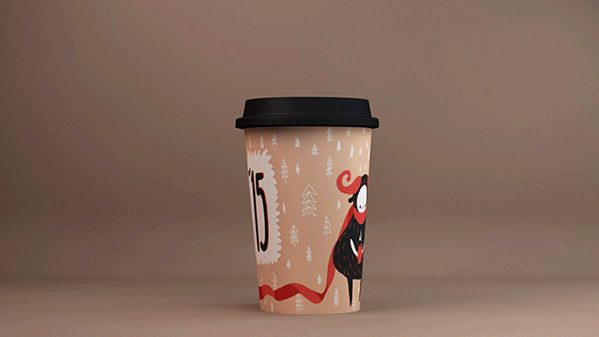 咖啡店羊年品牌形象設計插畫設計-上海餐飲品牌設計公司2