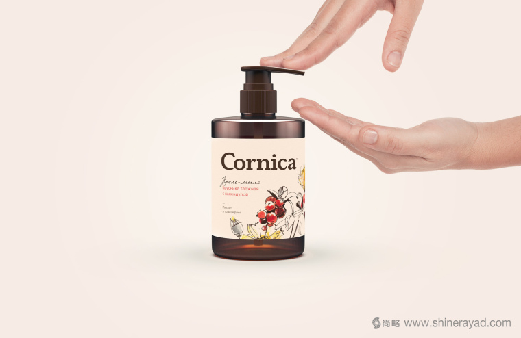 植物素描與水彩插畫CORNICA洗發(fā)水沐浴露清潔衛(wèi)生與天然化妝品包裝設(shè)計-上海包裝設(shè)計公司4 植物素描與水彩插畫CORNICA洗發(fā)水沐浴露清潔衛(wèi)生與天然化妝品包裝設(shè)計-上海包裝設(shè)計公司4