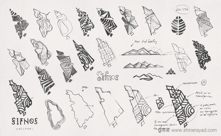 Sifnos錫弗諾島旅游LOGO設(shè)計(jì)VI形象設(shè)計(jì)-上海logo設(shè)計(jì)2