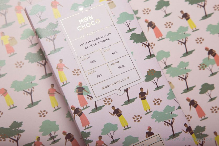Mon Choco 巧克力包裝設(shè)計插畫設(shè)計-上海包裝設(shè)計佳作欣賞5