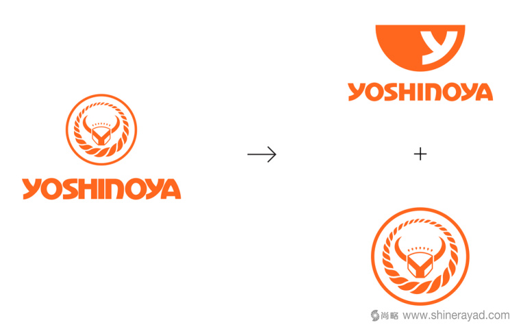 日本吉野家快餐新logo設(shè)計(jì)-上海餐飲logo設(shè)計(jì)公司鑒賞2