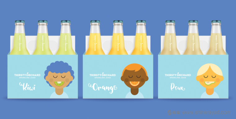 可愛風(fēng)格 THIRSTY 氣泡酒包裝設(shè)計(jì)人物插畫設(shè)計(jì)-上海包裝設(shè)計(jì)公司欣賞2