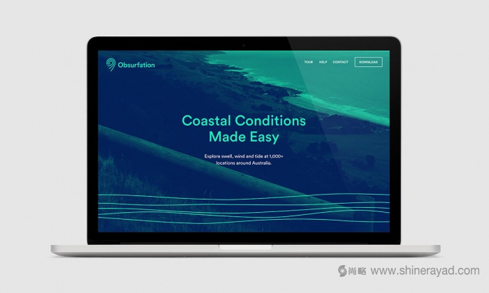 Obsurfation 沖浪類海洋手機(jī)應(yīng)用軟件logo設(shè)計(jì)APP界面設(shè)計(jì)-上海logo設(shè)計(jì)公司3