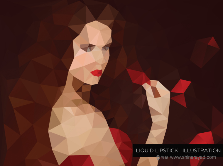 Sugar 品牌三角美女插畫美容彩妝化妝品包裝設計-上海包裝設計公司21