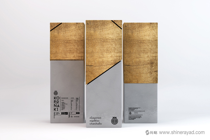 有機原木風(fēng)Koronaki希臘特級初榨橄欖油禮盒包裝設(shè)計-上海包裝設(shè)計公司欣賞1