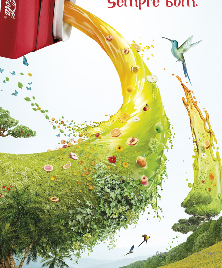 3D動(dòng)感篇 Del Valle 果汁平面廣告創(chuàng)意設(shè)計(jì)-上海廣告設(shè)計(jì)公司設(shè)計(jì)鑒賞2