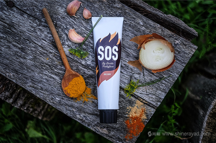 調(diào)味品包裝設(shè)計案例： SOS 燒烤醬包裝設(shè)計-上海包裝設(shè)計-上海品牌設(shè)計欣賞6