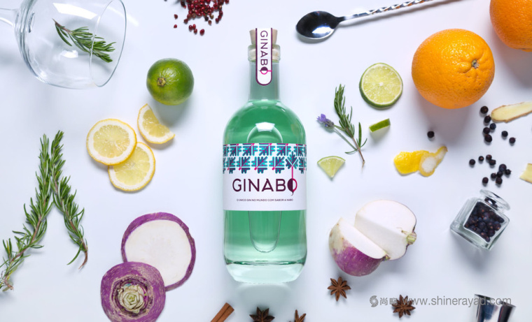 上海包裝設(shè)計(jì)公司設(shè)計(jì)欣賞：蘿卜味Ginabo 杜松子酒包裝設(shè)計(jì)酒標(biāo)設(shè)計(jì)2