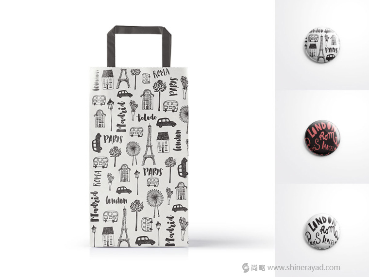 Travel Time 黑白插畫設(shè)計(jì)-上海品牌策劃設(shè)計(jì)公司7