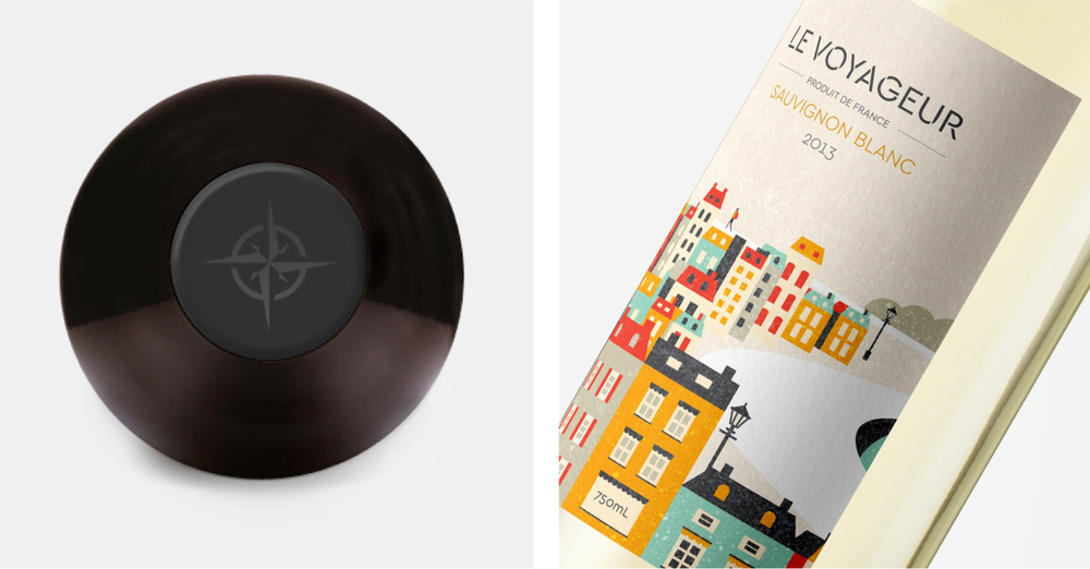 法國(guó) Le Voyageur 葡萄酒酒標(biāo)設(shè)計(jì)風(fēng)景插畫設(shè)計(jì)-上海包裝設(shè)計(jì)公司欣賞4 法國(guó) Le Voyageur 葡萄酒酒標(biāo)設(shè)計(jì)風(fēng)景插畫設(shè)計(jì)-上海包裝設(shè)計(jì)公司欣賞4