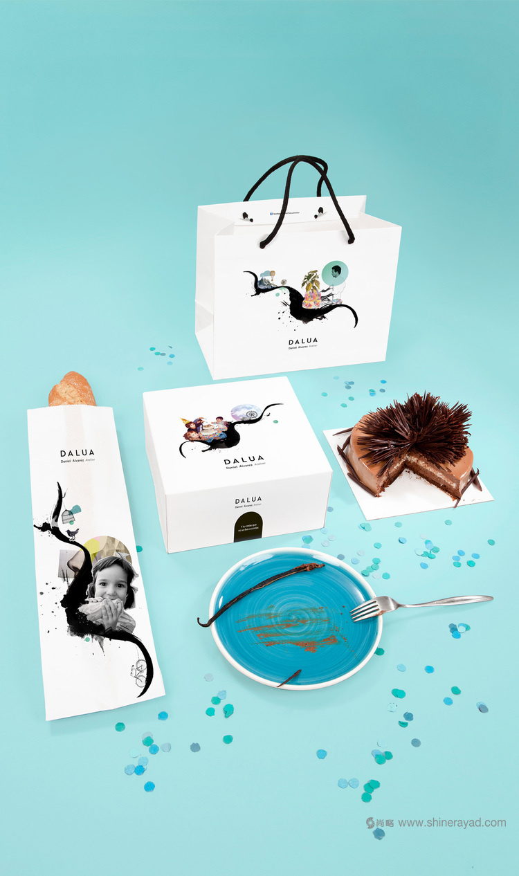 字母插畫系列 Dalúa 巧克力面包糕點包裝設(shè)計插畫設(shè)計-上海包裝設(shè)計公司包裝欣賞3