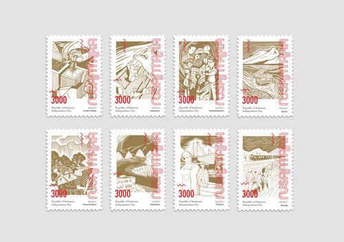 印度尼西亞獨立71周年紀(jì)念節(jié)日品牌形象設(shè)計禮品包裝設(shè)計2