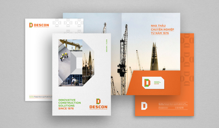 Descon 建筑工業(yè)公司品牌VI設(shè)計(jì)-上海VI設(shè)計(jì)公司