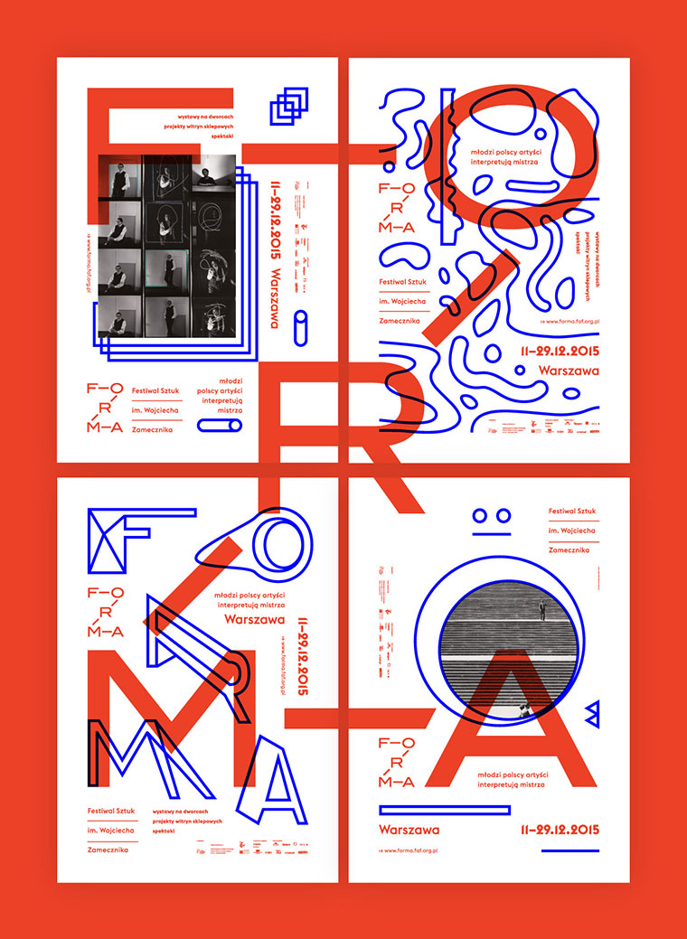 Forma藝術(shù)節(jié)品牌形象設(shè)計logo設(shè)計vi設(shè)計，非常藝術(shù)的字母串聯(lián)風(fēng)格