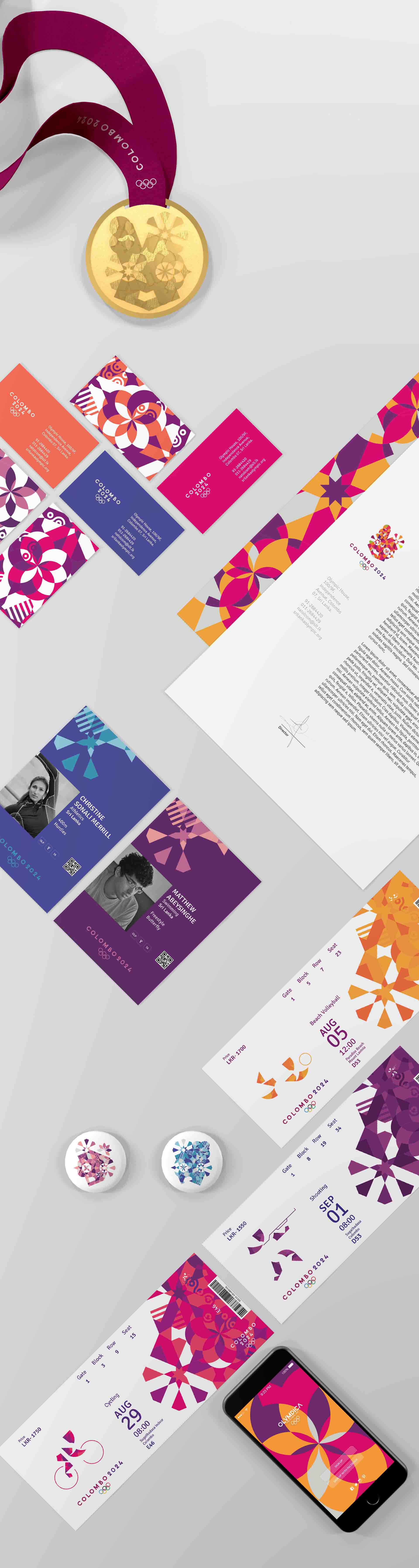 斯里蘭卡科倫坡2024年申奧“夢(mèng)幻幾何圖案”風(fēng)品牌視覺(jué)形象設(shè)計(jì)欣賞