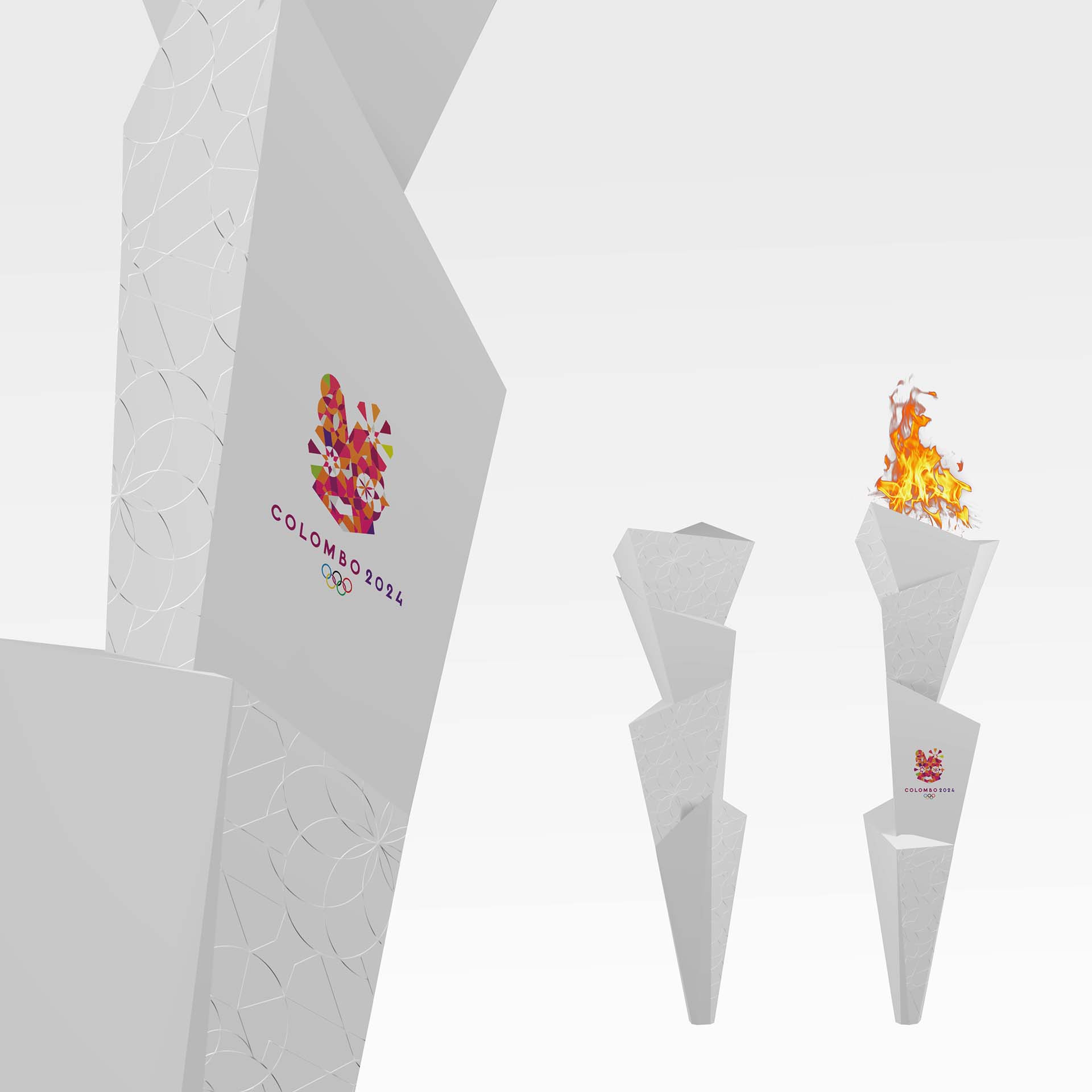 斯里蘭卡科倫坡2024年申奧“夢(mèng)幻幾何圖案”風(fēng)品牌視覺(jué)形象設(shè)計(jì)欣賞