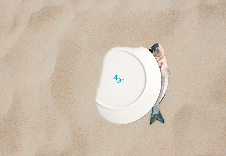 Restinga餐廳40周年魚形餐飲標(biāo)志設(shè)計(jì)-上海標(biāo)志設(shè)計(jì)公司