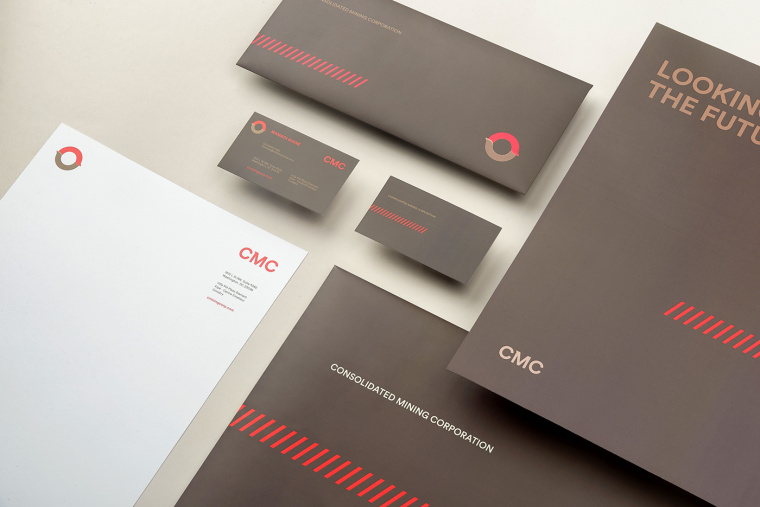 協(xié)調(diào)色風(fēng)格CMC 礦業(yè)公司企業(yè)VIS視覺識(shí)別系統(tǒng)-VI設(shè)計(jì)-名片信封信紙?jiān)O(shè)計(jì)