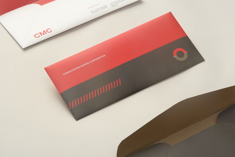 協(xié)調(diào)色風(fēng)格CMC 礦業(yè)公司企業(yè)VIS視覺識(shí)別系統(tǒng)-VI設(shè)計(jì)-邀請(qǐng)函封套設(shè)計(jì)