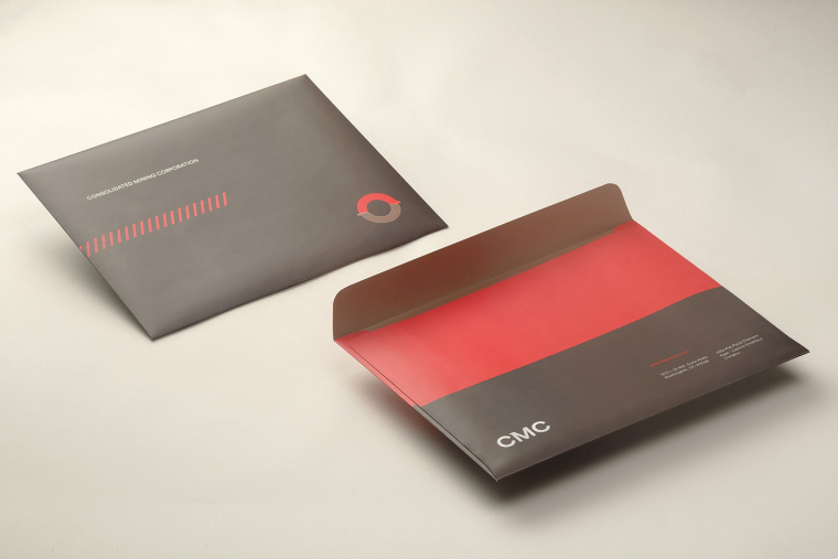協(xié)調(diào)色風(fēng)格CMC 礦業(yè)公司企業(yè)VIS視覺識(shí)別系統(tǒng)-VI設(shè)計(jì)-文件紙袋設(shè)計(jì)