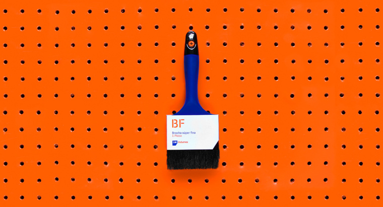 強烈的對比色品牌視覺案例——Indumex-五金店品牌視覺VI設計