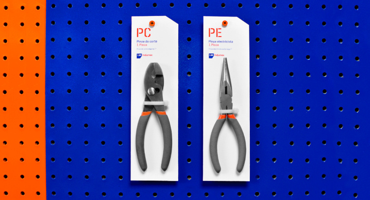 強烈的對比色品牌視覺案例——Indumex-五金店品牌視覺VI設計