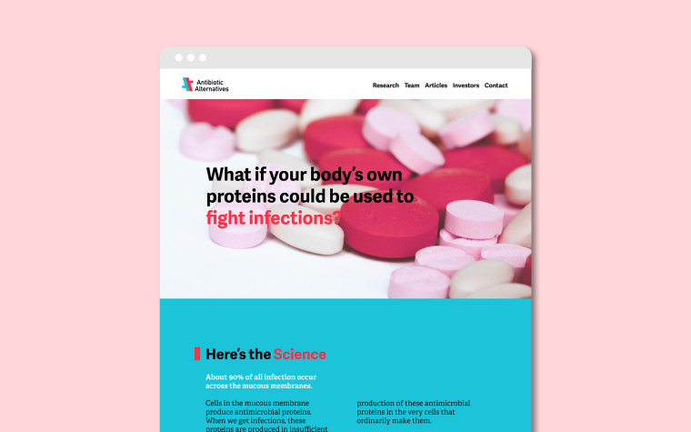 醒目的抗生素替代品藥LOGO標(biāo)志設(shè)計-上海標(biāo)志設(shè)計公司