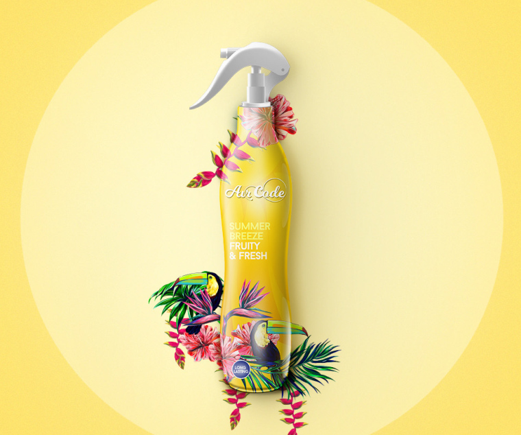 Air Code 空氣清新劑包裝設(shè)計花鳥插畫篇-上海包裝設(shè)計公司