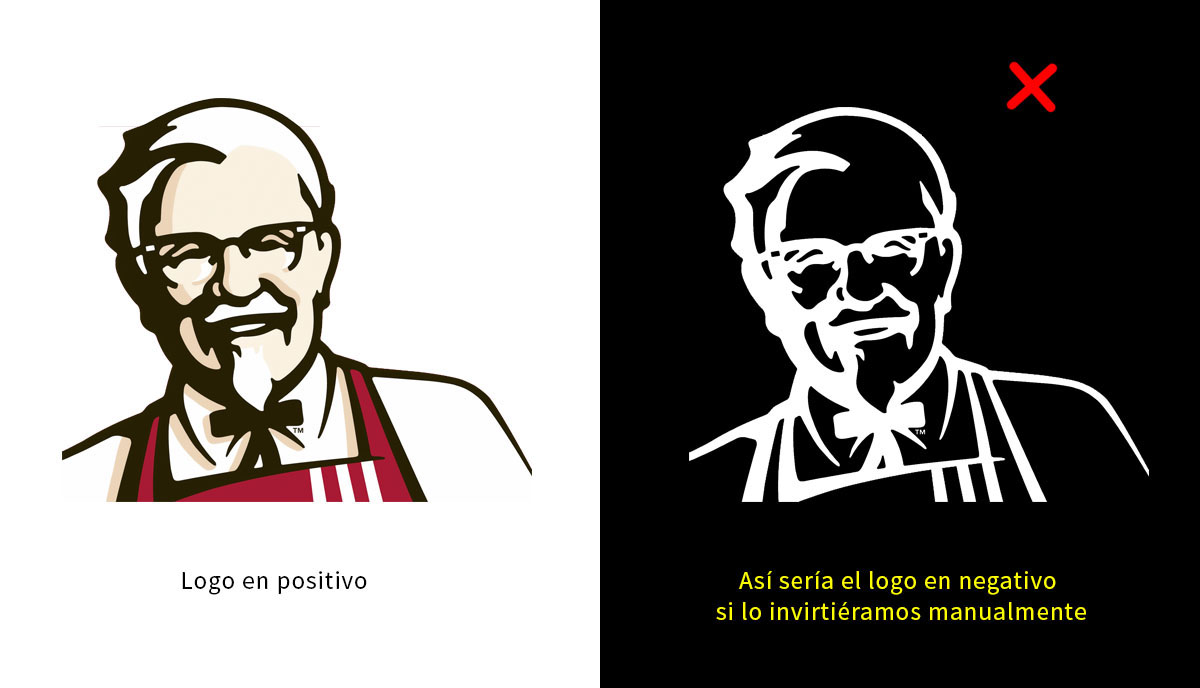 反白標(biāo)志如何設(shè)計-肯德基標(biāo)志