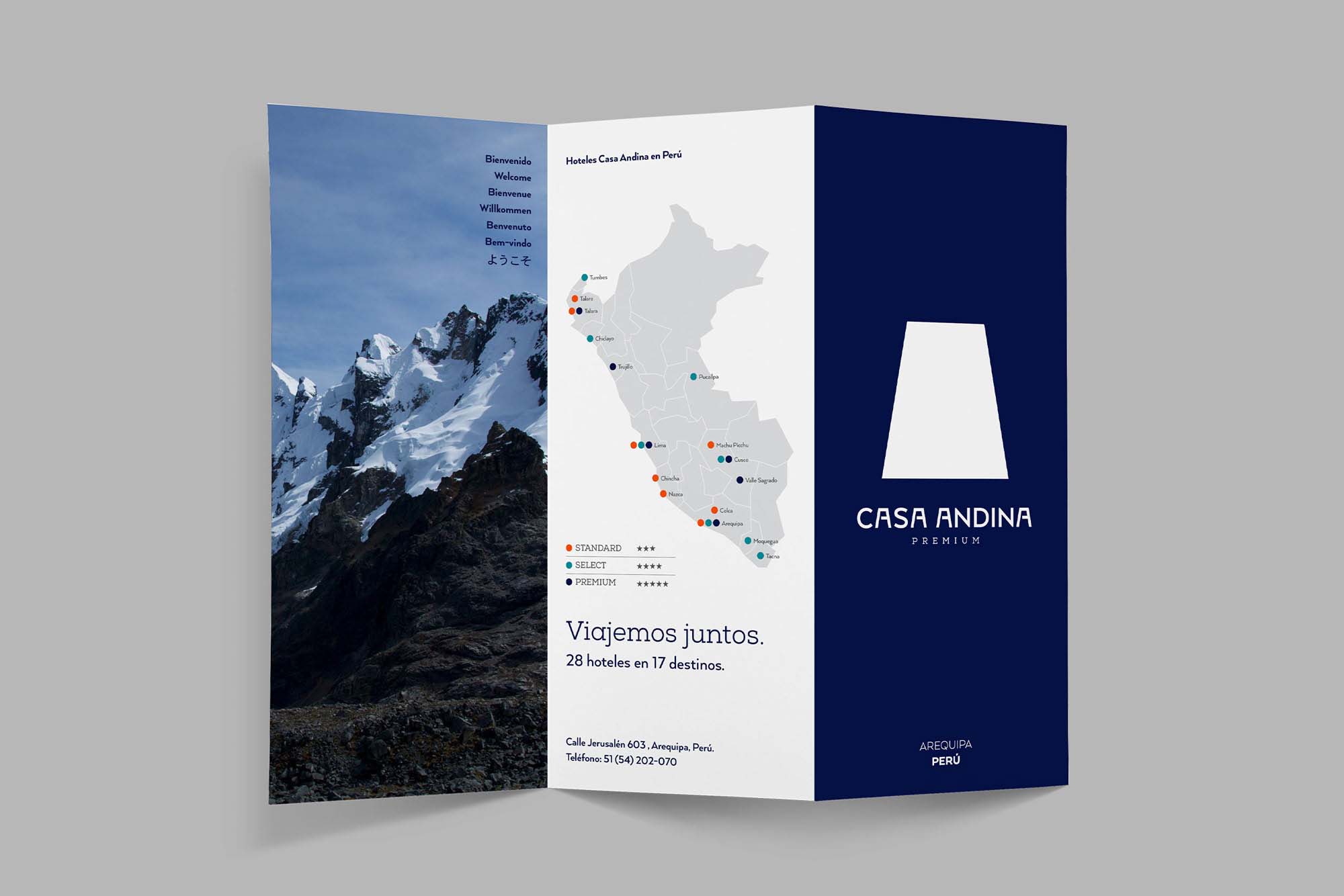 簡(jiǎn)約幾何圖形標(biāo)志及vi設(shè)計(jì)-Casa Andina旅游文化產(chǎn)業(yè)新品牌形象設(shè)計(jì)