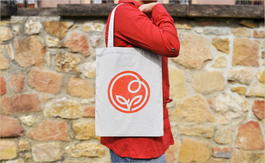 BLOOM品牌設(shè)計(jì)機(jī)構(gòu)圓形花朵標(biāo)志設(shè)計(jì)與三角色塊品牌vi形象設(shè)計(jì)