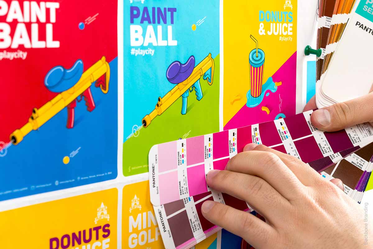 矢量圖畫(huà)風(fēng)格Play City 娛樂(lè)公園vi形象設(shè)計(jì)——展現(xiàn)游戲與現(xiàn)實(shí)交融