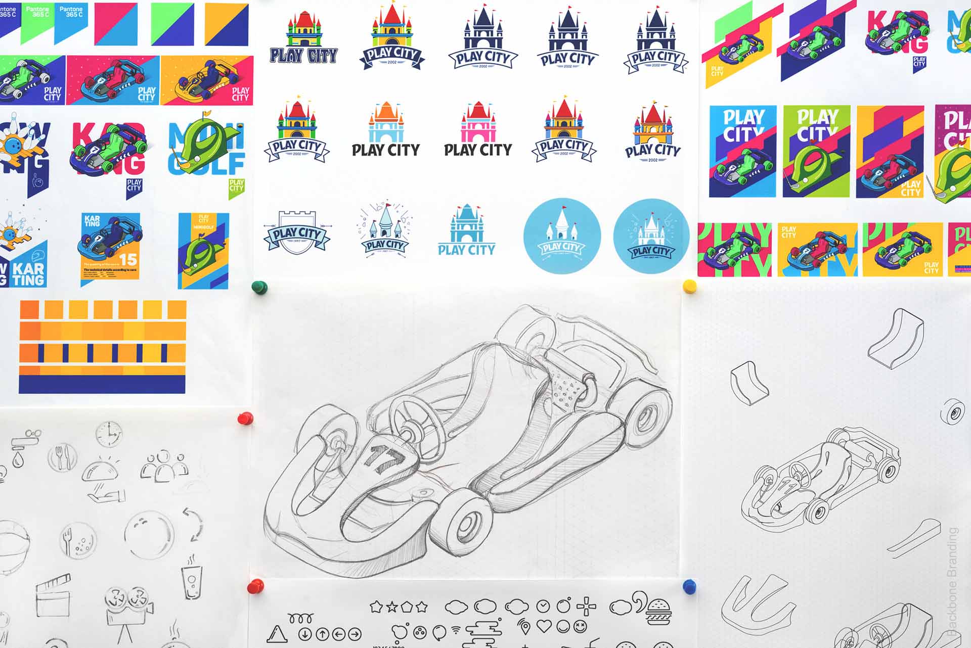 矢量圖畫(huà)風(fēng)格Play City 娛樂(lè)公園vi形象設(shè)計(jì)——展現(xiàn)游戲與現(xiàn)實(shí)交融