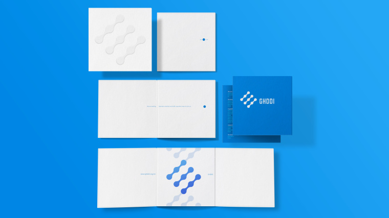 以藥滴、基因、細胞為靈感的GHDDI全球健康藥物研究所logo設計