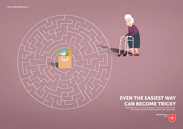 幫助老人公益廣告-平面廣告創(chuàng)意欣賞-“奶奶”篇