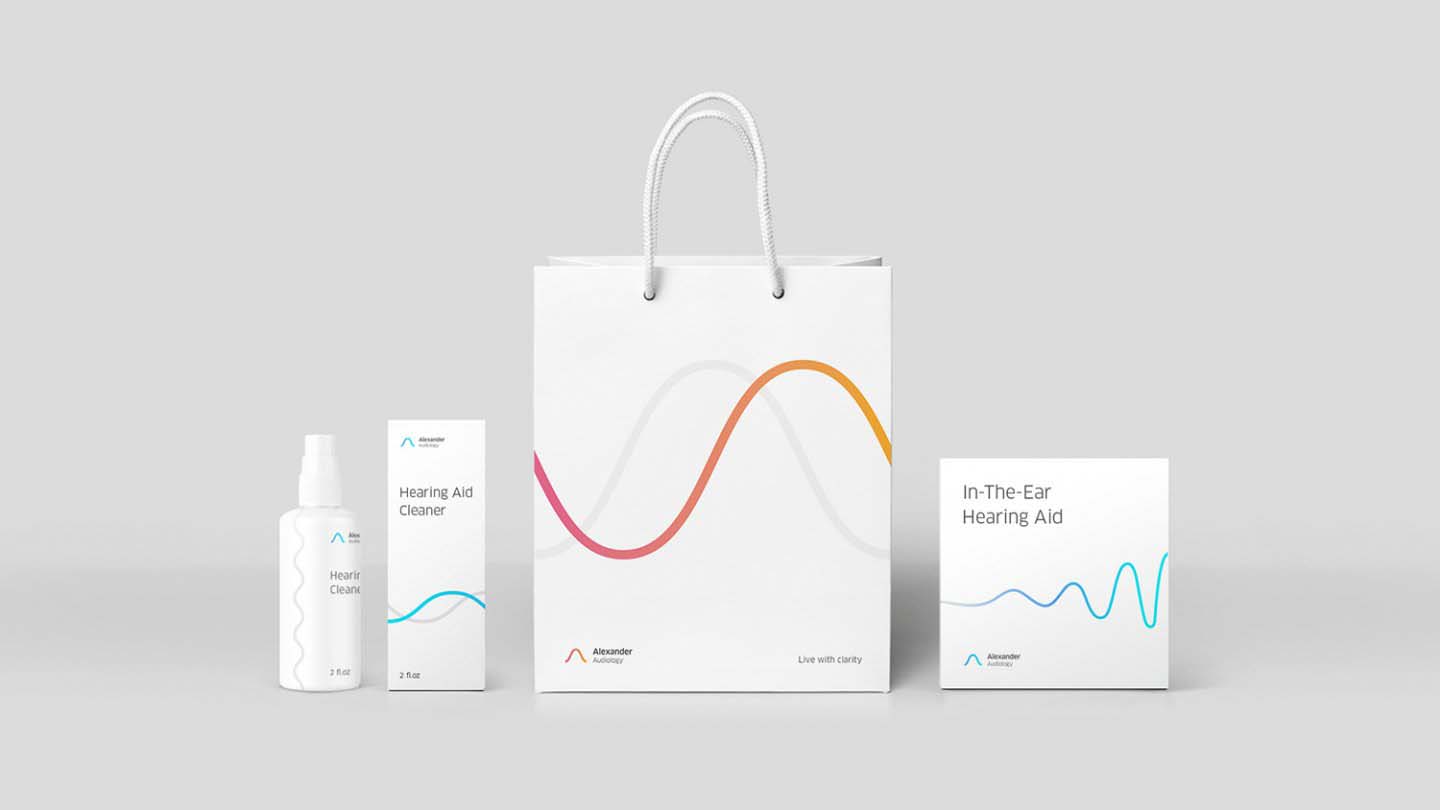 Alexander 聽力訓練醫(yī)療機構(gòu)品牌VI設(shè)計-極致簡潔線性設(shè)計