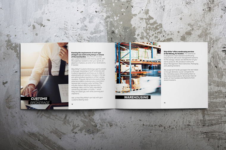 Ship Afrik 全球海運(yùn)航運(yùn)物流公司宣傳畫冊(cè)設(shè)計(jì)