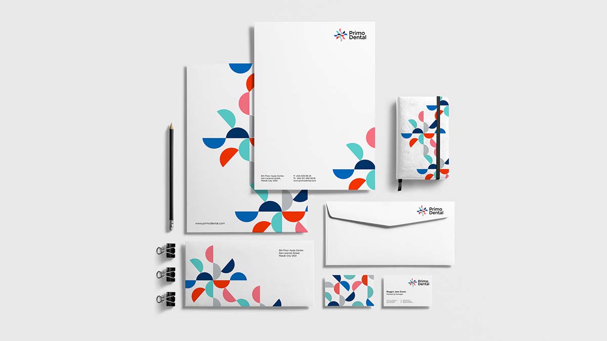 傳達(dá)微笑理念的Primo Dental牙科牙醫(yī)連鎖機(jī)構(gòu)logo設(shè)計(jì)品牌VI形象設(shè)計(jì)