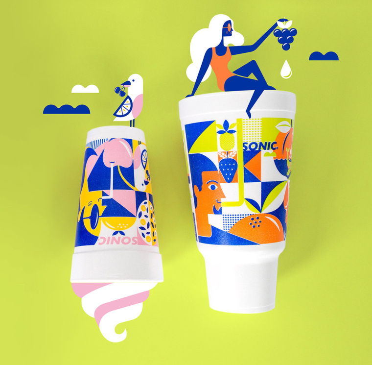時(shí)尚餐飲品牌設(shè)計(jì)-Sonic外賣飲料杯餐飲盒子包裝設(shè)計(jì),給您深深的夏日懷念 時(shí)尚餐飲品牌設(shè)計(jì)-Sonic外賣飲料杯餐飲盒子包裝設(shè)計(jì),給您深深的夏日懷念