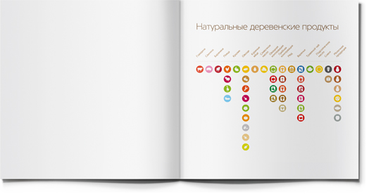 Vse svoe 農場健康食材產品宣傳畫冊設計