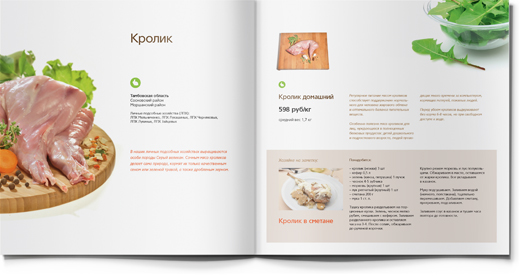 Vse svoe 農場健康食材產品宣傳畫冊設計