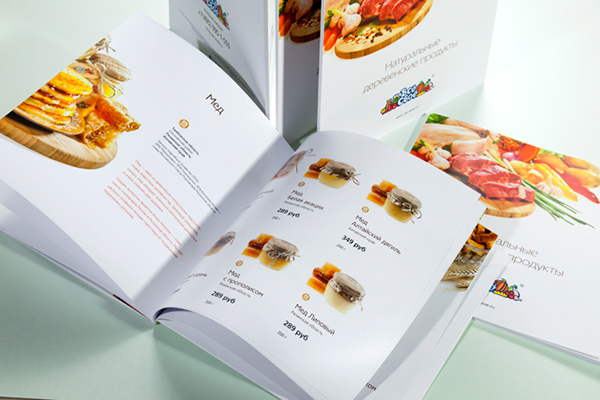 Vse svoe 農場健康食材產品宣傳畫冊設計