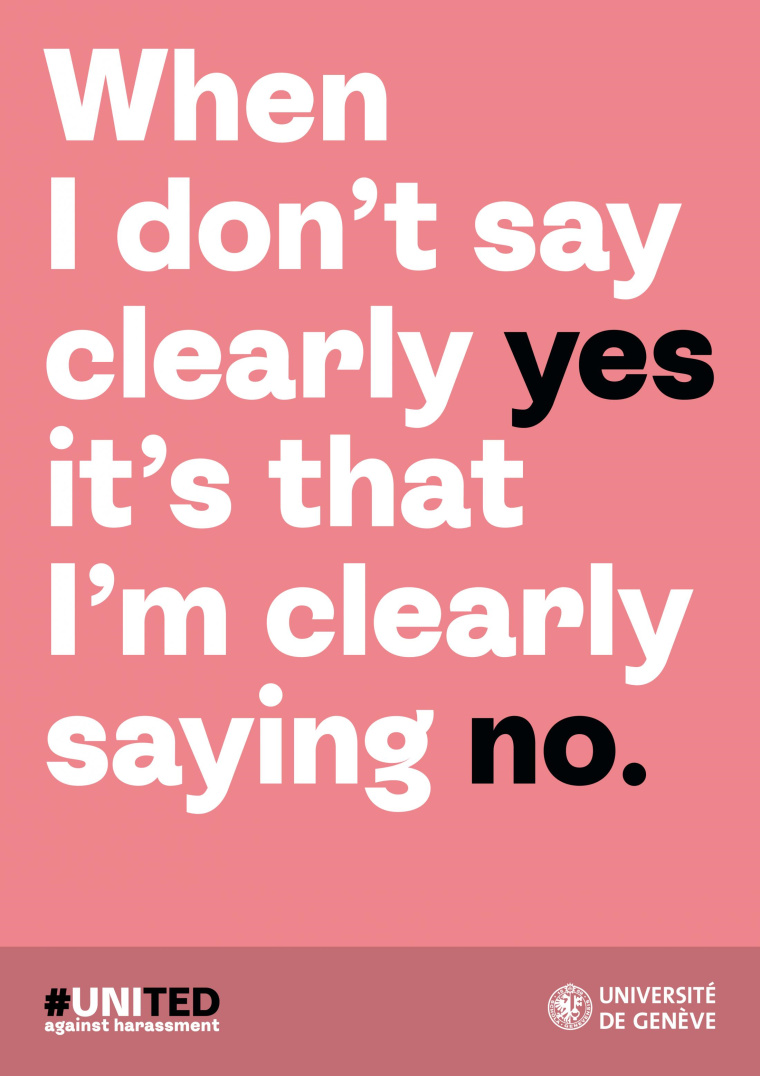 日內(nèi)瓦大學(xué)“反對騷擾”系列公益平面廣告海報(bào) 日內(nèi)瓦大學(xué)“反對騷擾”系列公益平面廣告海報(bào)