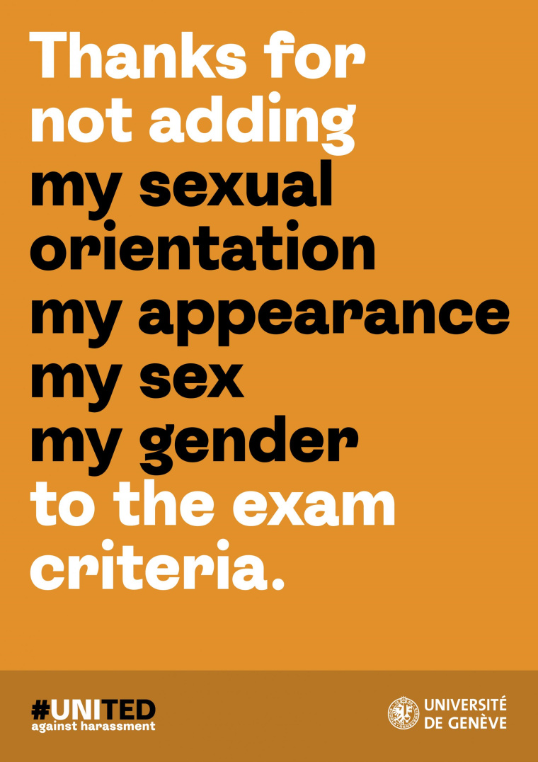 日內(nèi)瓦大學(xué)“反對騷擾”系列公益平面廣告海報(bào) 日內(nèi)瓦大學(xué)“反對騷擾”系列公益平面廣告海報(bào)