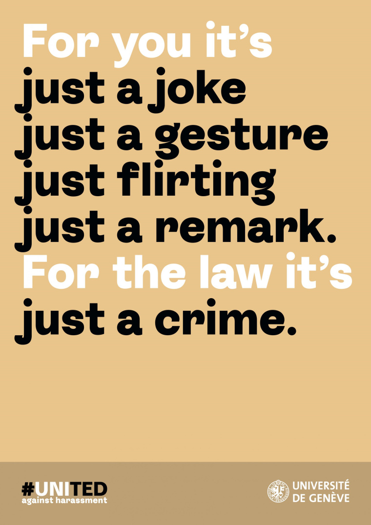 日內(nèi)瓦大學(xué)“反對騷擾”系列公益平面廣告海報(bào) 日內(nèi)瓦大學(xué)“反對騷擾”系列公益平面廣告海報(bào)