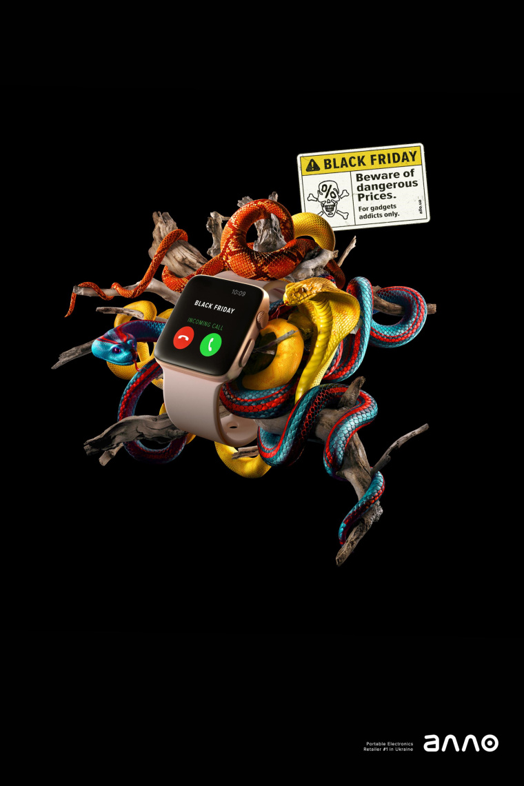 Allo及時(shí)通訊app“抑制黑色星期五購(gòu)物欲望”平面創(chuàng)意廣告設(shè)計(jì)欣賞-蛇 Allo及時(shí)通訊app“抑制黑色星期五購(gòu)物欲望”平面創(chuàng)意廣告設(shè)計(jì)欣賞-蛇