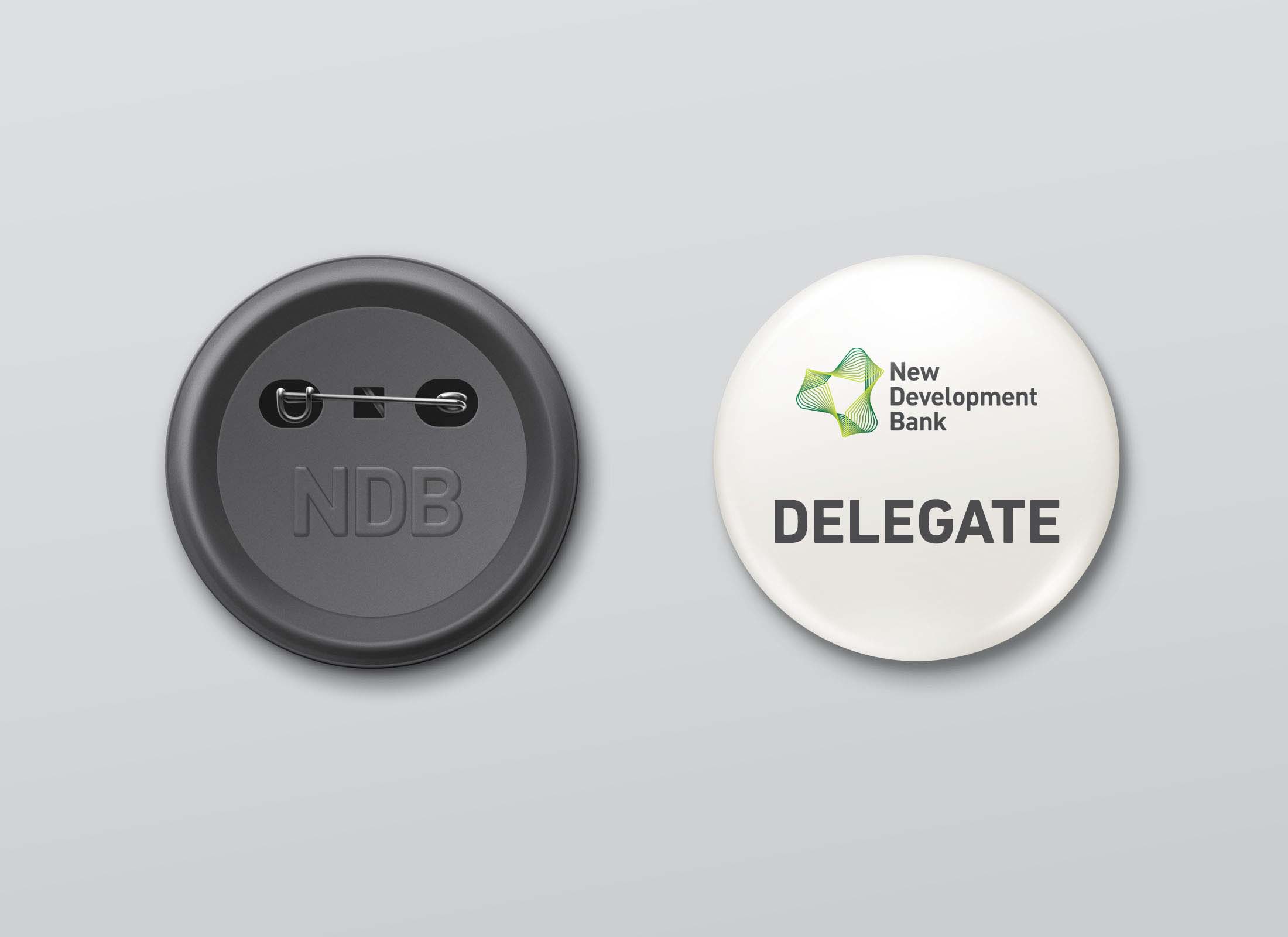 金磚國家新開發(fā)銀行標(biāo)識logo設(shè)計-可持續(xù)發(fā)展的動感線條logo